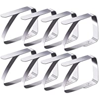 Blooven 8 Piezas Clips de Acero Inoxidable Mantel Pinza para Mantel Cubierta